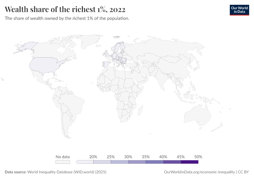 A thumbnail of the "Wealth share of the richest 1%" chart
