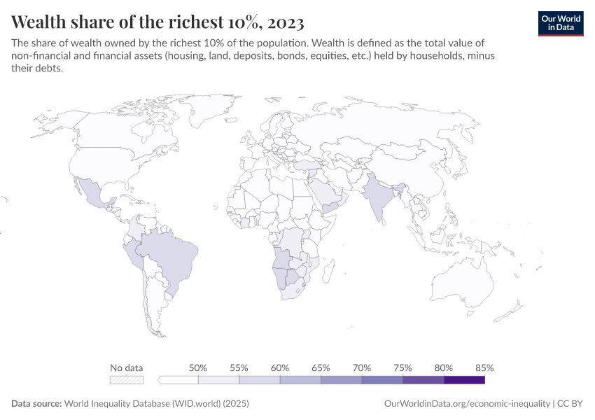 A thumbnail of the "Wealth share of the richest 10%" chart